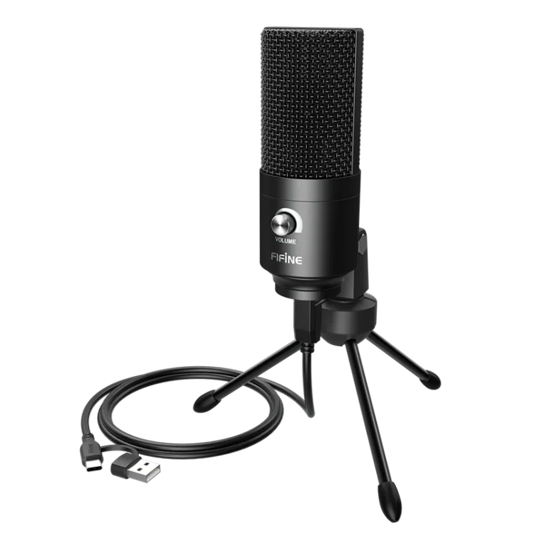 FIFINE K669B USB Condenser Microphone with Tripod Stand