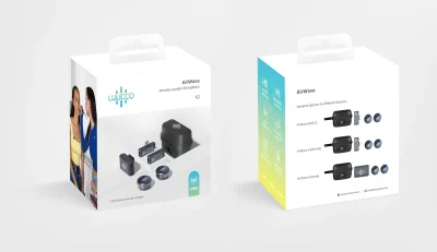 Luucco AirWave Wireless Lavalier Microphone Combo