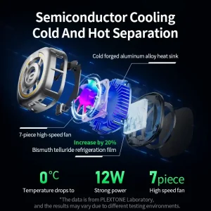 Plextone EX2 Ultra RGB Smart Phone Cooler