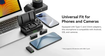 Ulanzi A100 Wireless Lavalier Microphone