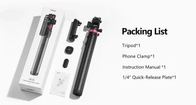 Ulanzi MT-78 Tripod with Cold Shoe Mount 