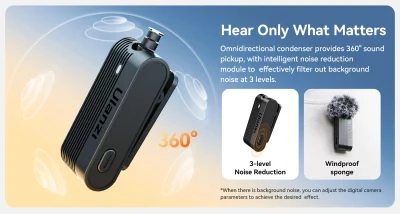 Ulanzi A100 Wireless Lavalier Microphone