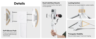 Ulanzi TT88 MagSafe Overhead Selfie Stick Tripod