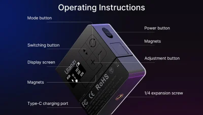 Ulanzi VL49 Pro Rechargeable Mini RGB Light