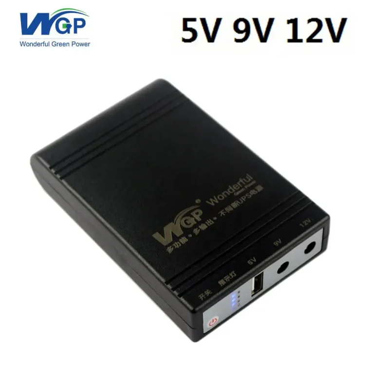 WGP Mini UPS 10400 mAh Battery 5v, 9v, 12v