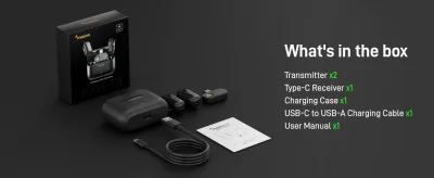 Maono WAVE T1 MINI Wireless Microphone for Type-C 7 Maono WAVE T1 MINI Wireless Microphone for Type-C