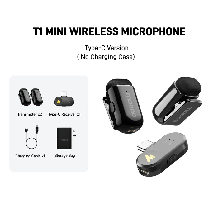 Maono WAVE T1 MINI Wireless Microphone for Type-C