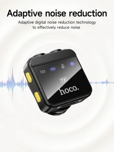 Hoco L17 Wireless Lavalier Lapel Microphone 2 Hoco L17 Wireless Lavalier Lapel Microphone Noice cancle
