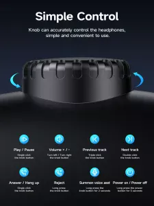 Hoco W35 Max Bluetooth Wireless Headphone Color: Black 4 Hoco W35 Max Bluetooth Wireless Headphone