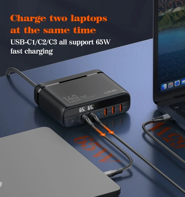 LDNIO 140W GaN Super Fast Desktop Charger