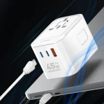 LDNIO Z8 45W GaN Travel Adapter