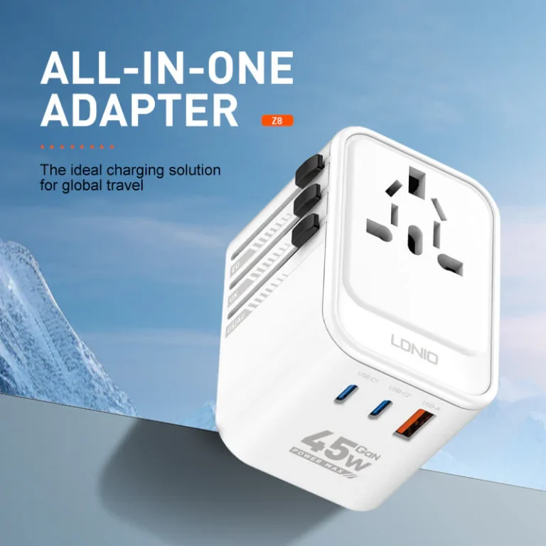 LDNIO Z8 45W GaN Travel Adapter
