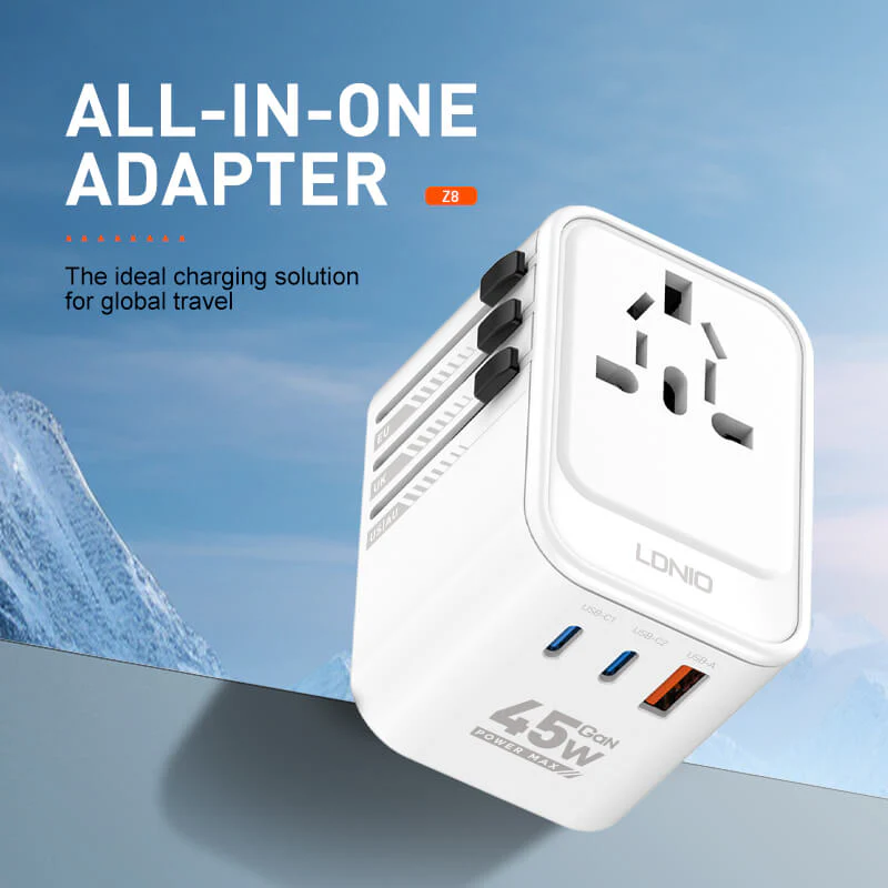 LDNIO Z8 45W GaN Travel Adapter
