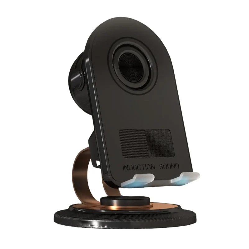Mobile Phone Holder With Bluetooth And Induction Speaker
