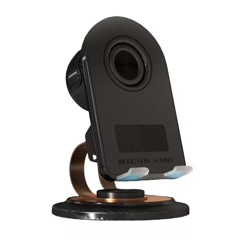 Mobile Phone Holder With Bluetooth And Induction Speaker