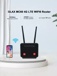 Olax MC60 4G Wireless WiFi Router 300Mbps 1 Olax MC60 4G Wireless WiFi Router 300Mbps