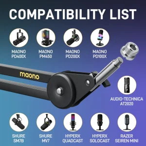 Maono BA37 Microphone Boom Arm Stand