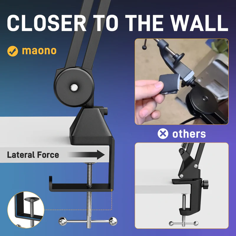Maono BA37 Microphone Boom Arm Stand