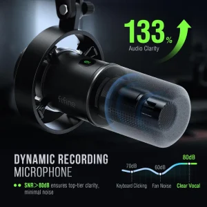Fifine AmpliTank K688 USB/XLR Dynamic Microphone 2 Fifine K688 USB/XLR Microphone