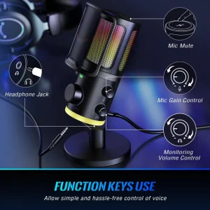FIFINE AmpliGame AM6 USB Condenser Microphone