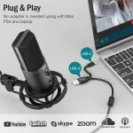 Fifine T683 USB Condenser Microphone with Boom Arm Stand