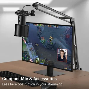 Fifine T683 USB Condenser Microphone with Boom Arm Stand