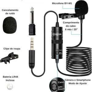 Boya BY-M1 3.5 mm Lavalier Condenser Microphone