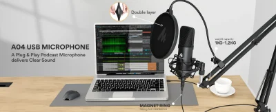 Maono AU-A04 USB Condenser Microphone