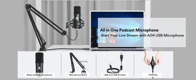 Maono AU-A04 USB Condenser Microphone