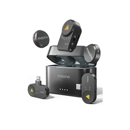 Maono Wave T5 Wireless Lavalier Microphone Combo (For Android, iPhone & Camera)