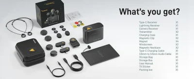 Maono Wave T5 Wireless Lavalier Microphone Combo (For Android, iPhone & Camera) 15 Maono Wave T5 Wireless Lavalier Microphone Combo