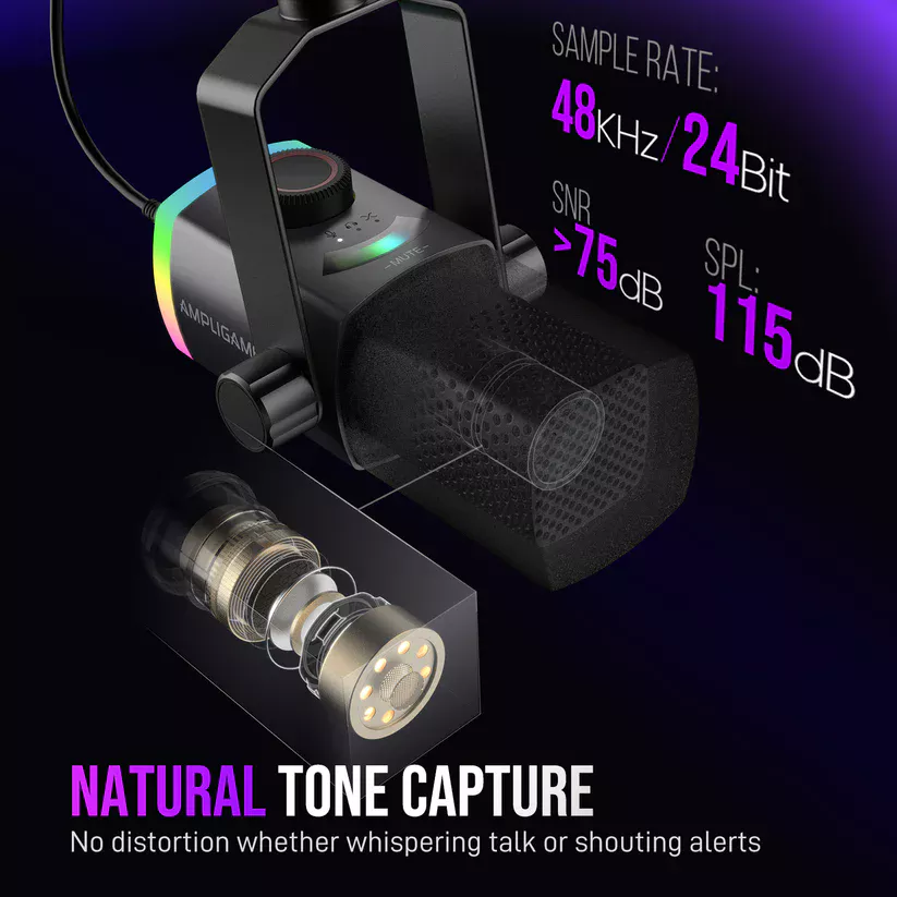 Natural Tone Capture of FIFINE AM8PROT USB XLR Dynamic Microphone