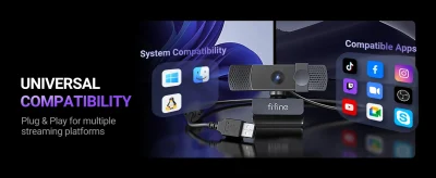 FIFINE K438 4K Auto Focus Webcam