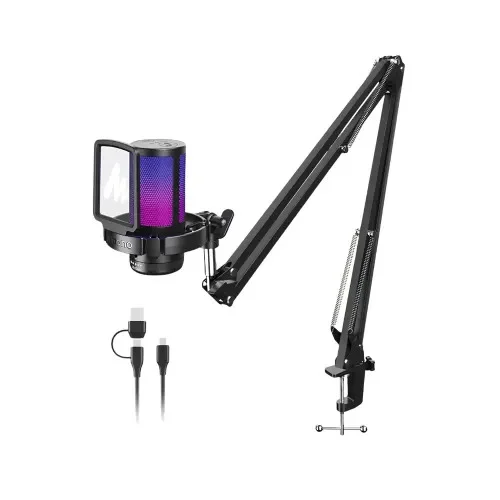 Maono DGM20S Gamerwave USB Condenser Microphone with Boom Arm Stand