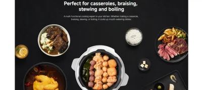 Xiaomi Electric Pressure Cooker 4.8L stainless steel lid