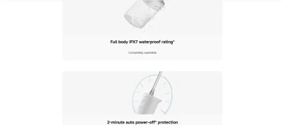 Xiaomi Water Flosser 2 front view with water tank